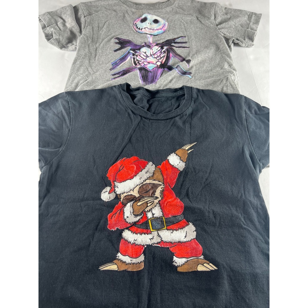 Kids Nightmare Before‎ Christmas Dabbing Santa Sloth T Shirt Bundle Medium